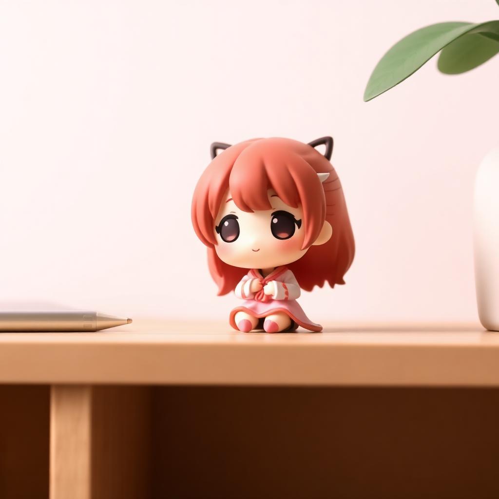 Chibi Resin Figurine - Sakura Desk Ornament